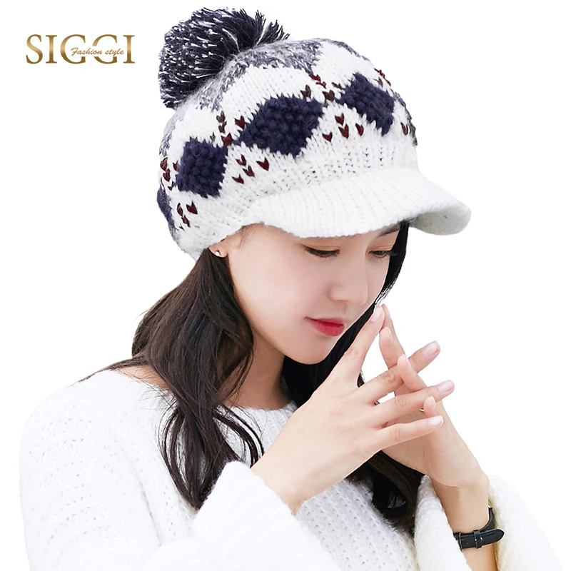 

FANCET Winter Warm Women Berets Sets Patchwork Fleece Ear Flap Pompom Hats For Girl Soft Scarf Balaclava Cute Beanies 89217