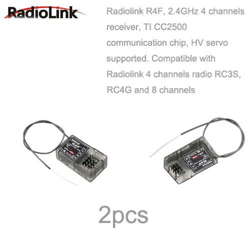 Радиоприемник FHSS 2 4G R4F шт. канал для RC4GS 4CH контроллер автомобиля передатчик