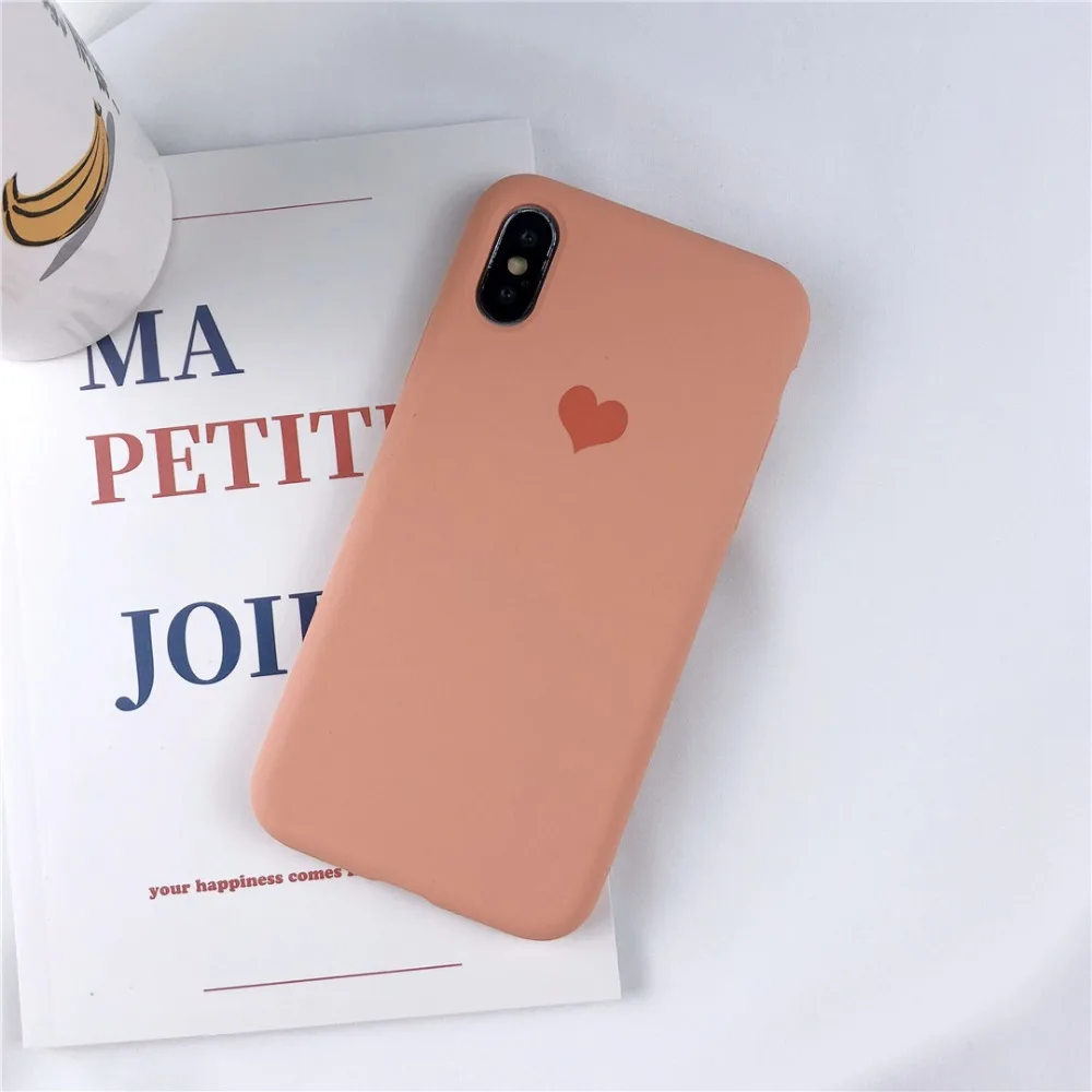 HUANQING Fashion Love Liquid mobile phone case For X XR XS Max 6 6S 7 7Plus 8 8Plus Protective Cover Sugar color case08