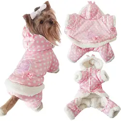 Роскошная Одежда для собак зимнее пальто для домашних животных Одежда для кошки теплая одежда для щенка мягкая ветрозащитная верхняя