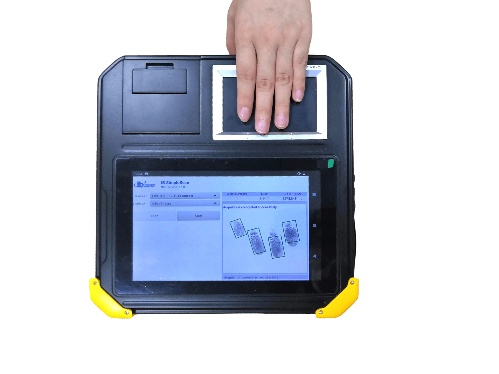 HFSecurity FAP50 Android 9.0 Fingerprint Terminal with Thermal Printer