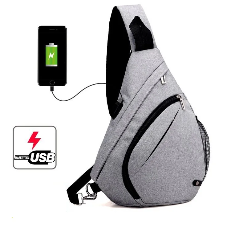 

Sling Bag/Urban Travel Backpack, Grey Wear Over Shoulder or Crossbody for Men & Women Travel Backpack Small Backpack