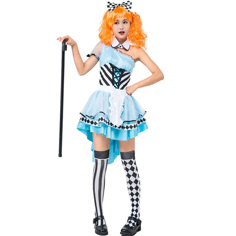 

Adult Psychedelic Alice Woman Alice In Wonderland Halloween Cosplay Costume