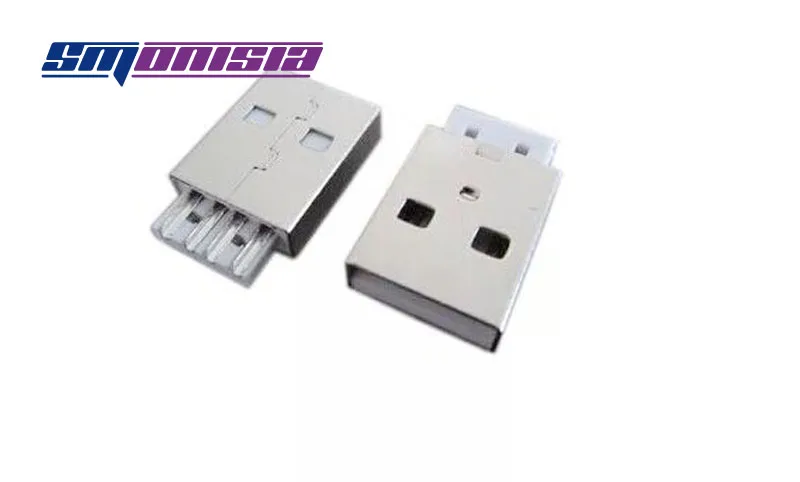 500 шт. Проводной Тип USB 2.0 штекер разъем 17.8 мм Короткие USB разъем