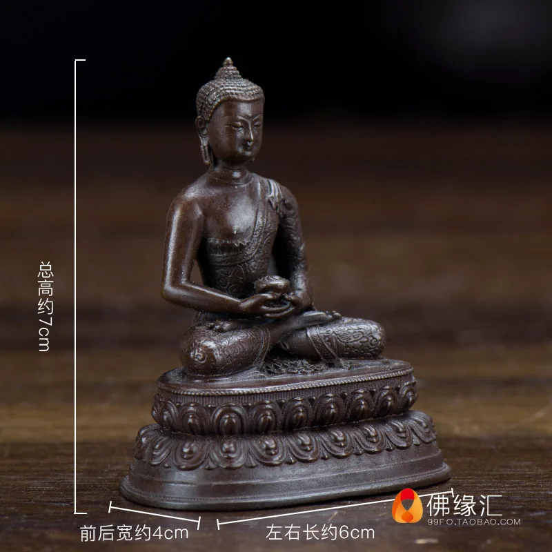 B906 China Tibet Buddha Phurba Ganescha Glück Schutz Geschenk H55X10XT9 