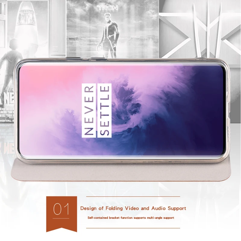 OnePlus 7 чехол MOFI Rui серии роскошный Флип кожаный чехол для OnePlus 7 защитный чехол для телефона