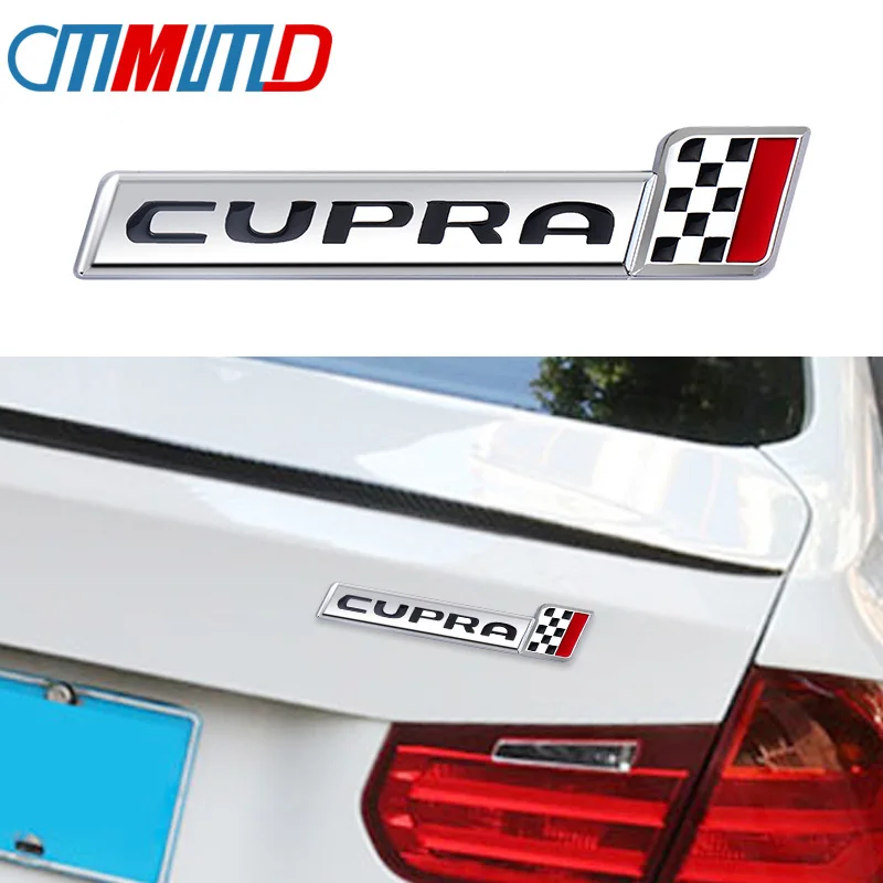 

Car accessories 3D Metal CUPRA Raceflag side Emblem Car Badge Stickers Decal for Seat Ibiza 6L 6J Leon 1M 1P 5F Arona Ateca