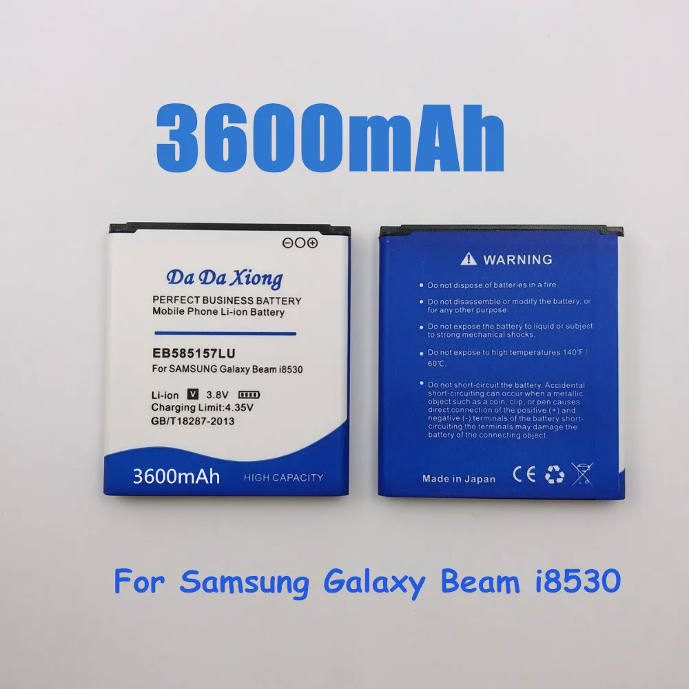 

3600mAh EB585157LU Li-ion Cell Phone Battery for Samsung i8552 i8558 i8550 i869 i8530 GT-I8552 GT-I8530 by Da Da Xiong