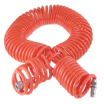 

15M 19 Ft 8mm x 5mm Polyurethane PU Recoil Air Hose Tube Orange Red