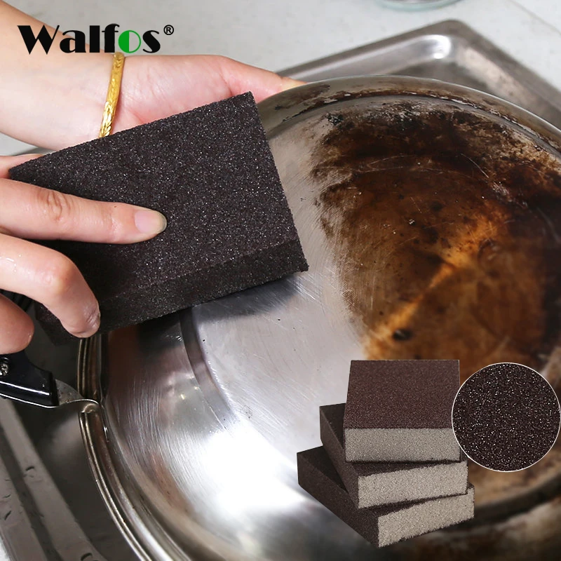 

WALFOS 1PCS Portable Carborundum Magic Sponge Brush Eraser kitchen accessories Bathroom Washing Cleaning Cleaner Tool Sponge
