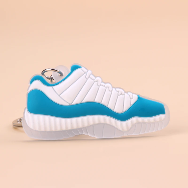 Picture Color03 Брелок новые экзотические мини Jordan 11 ретро обуви ключевая цепь Для мужчин и Для женщин детские подарочные брелки на баскетбольных кроссовок ключ держатель porte Clef - Цвет: Picture Color03