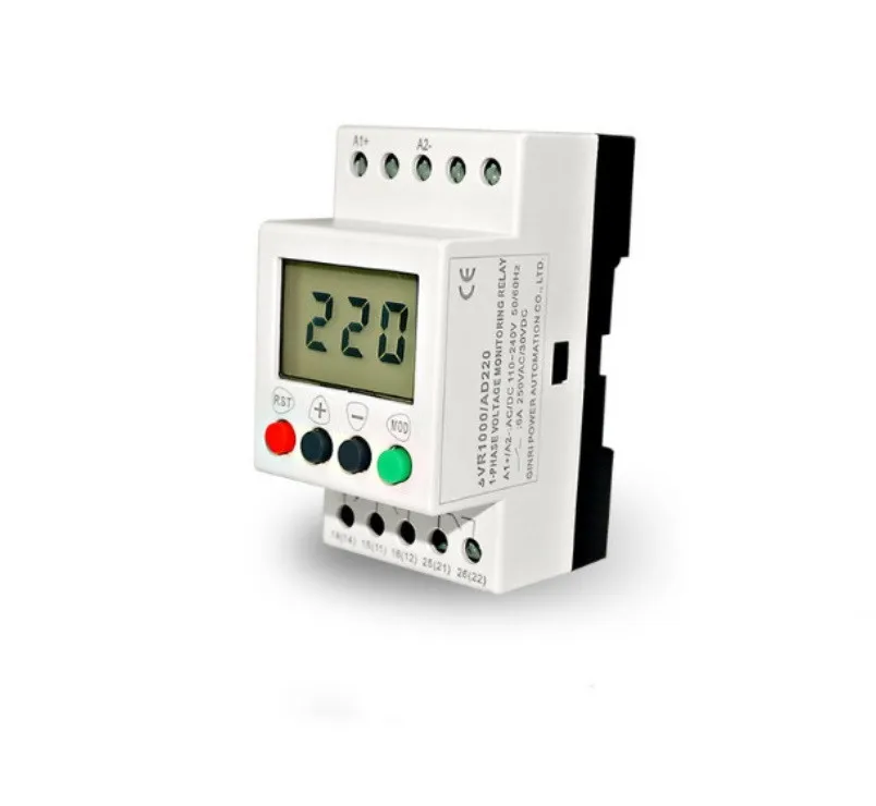 

SVR1000/AD220 LCD single-phase AC/DC 110~240V Overvoltage/Undervoltage Monitoring Relays
