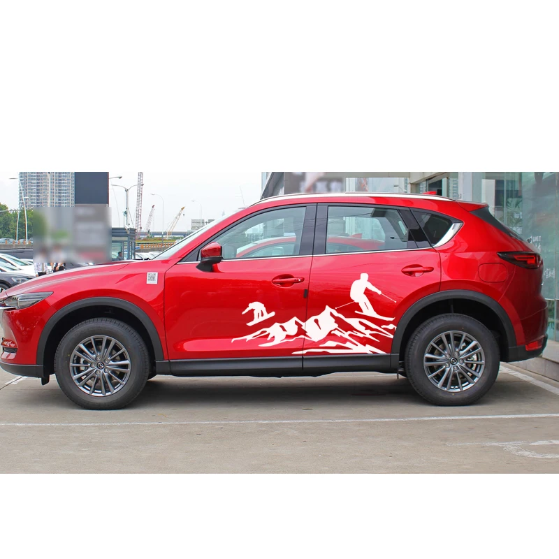 Подходит для MAZDA MX 5 RF автомобильные наклейки боковая дверь гора приключение лыжи