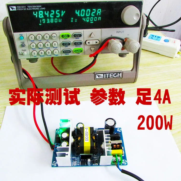 Преобразователь переменного тока 110v 220v DC/DC 48V макс 4A 200W Напряжение Регулируемый трансформатор переключения Питание