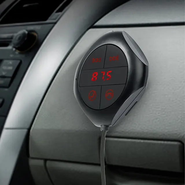 FORNORM Bluetooth MP3 Player Magnetic Handsfree Player USB Car Kit LCD FM Transmitter