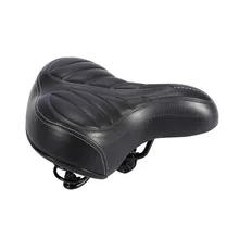 Удобный широкий большой бум велосипед гелевая Подушка седло сиденье для спортивных черный