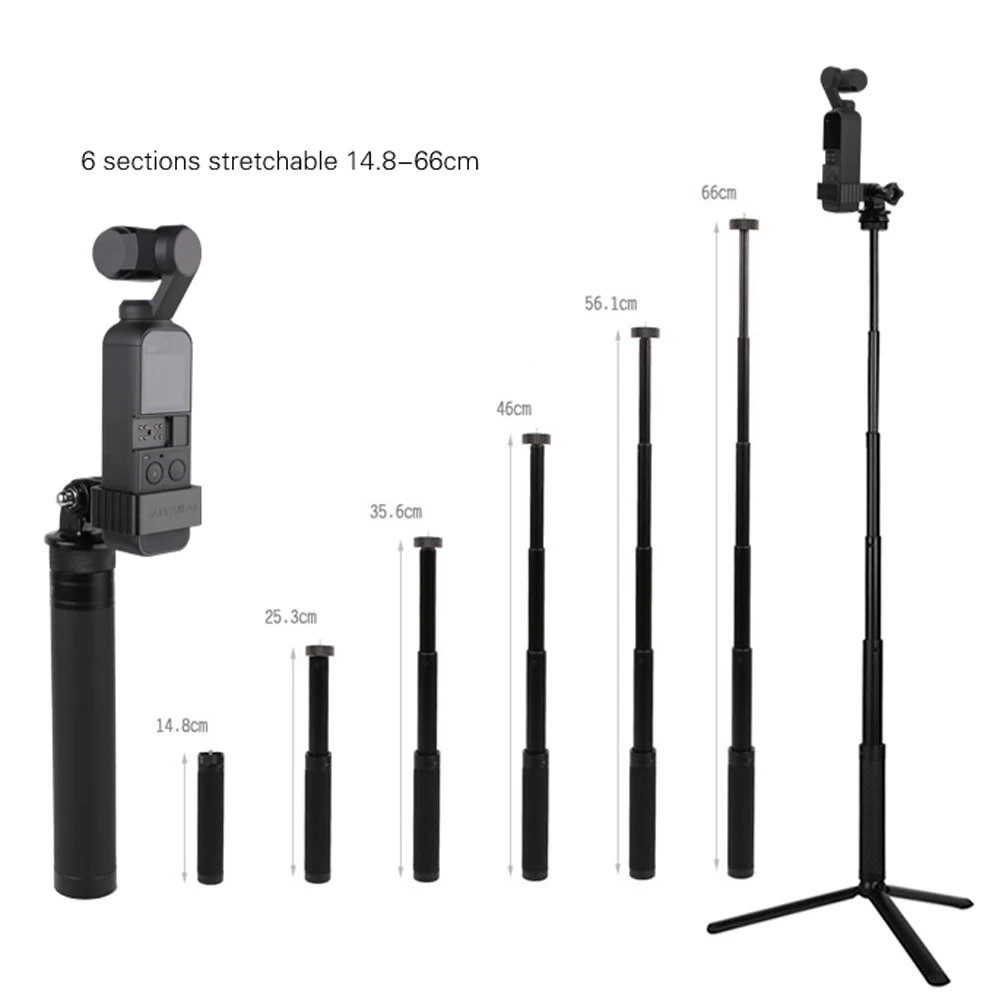 

Adapter for DJI OSMO POCKET Metal Holder Tripod Extension Rod Aluminum Mount for for GOPRO OSMO Pocket Gimbal Camera Accessories