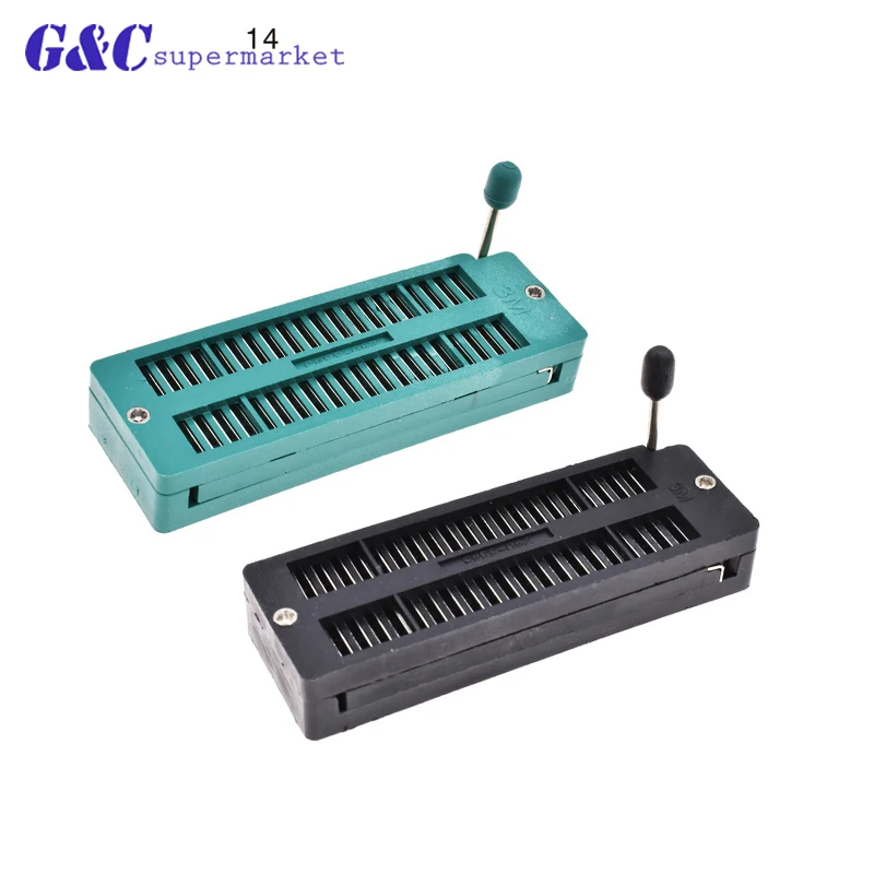 

1/2/5PCS 40 Pins,1PCS 40(BLACK) Test Universal ZIF IC Socket 40P Sockets AF