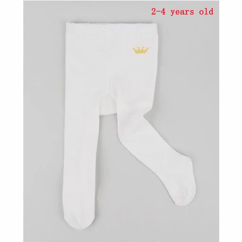 2-4 year old Серая белая корона, однотонные хлопковые колготки для малышей, нескользящие носки для малышей, Детские гетры для маленьких мальчиков и девочек, meias para bebe - Цвет: 2-4 year old
