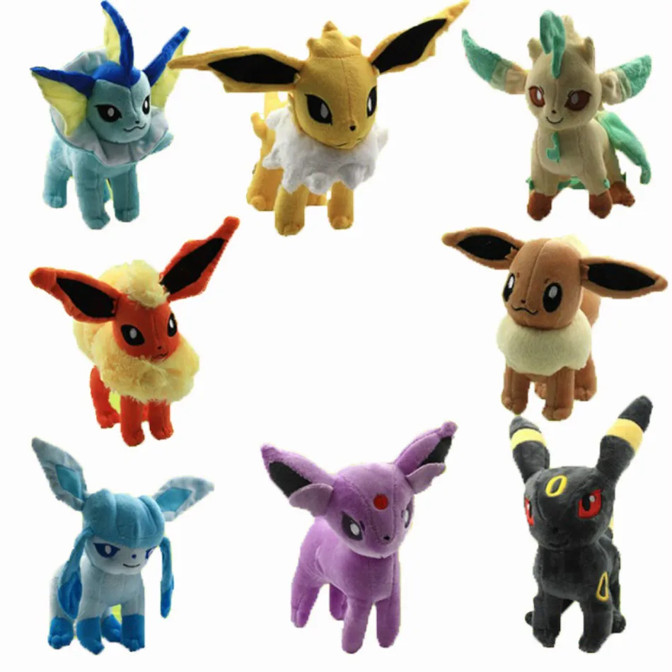 8 видов стилей " 20 см Плюшевые горячие игрушки стоят Sylveon Umbreon Eevee Espeon Vaporeon Flareon Мягкие куклы подарок для детей