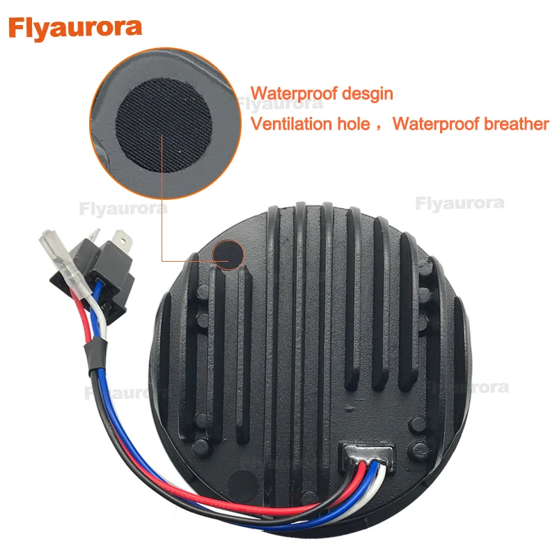 Flyaurora Moto двойной светодиодный фары 5 дюймов Hi/Low Beam DRL круглая передняя фара для Fat Bob FXDF модель светодиодный фонарь