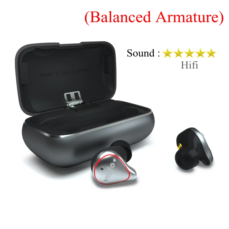 

New O5 Bluetooth 5.0 true wireless earbuds full frequency moving iron IPX7 waterproof long battery life stereo Bluetooth headset