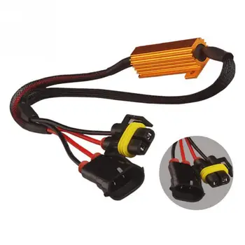 

H11 / H8 Fog Lights Decoder LED Fog Lamps Resistance Line LED Fog Lamps Gold Fixed Resistor