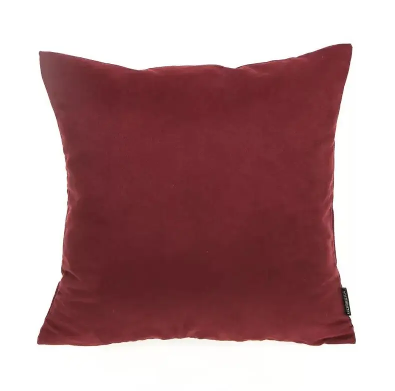 Home Decor Новинка зимы одноцветное замшевая Подушка охватывает 45*45 см Черный, серый цвет желтый Рождество мягкий площади диван Наволочка в стиле День Благодарения крышка - Цвет: 8