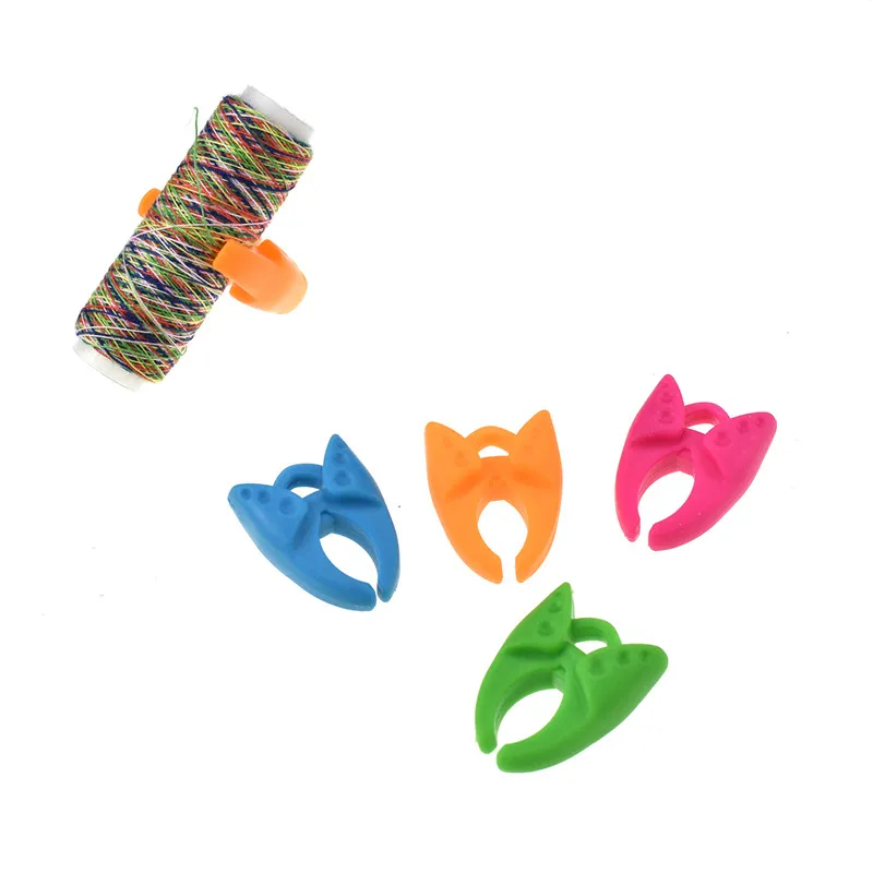 Looen 12pcs Mix Color Bobbin Holder Clamp Protector for Embroidery Quilting and Sewing Thread Fixing Roll Ties Organizer Tools (1)