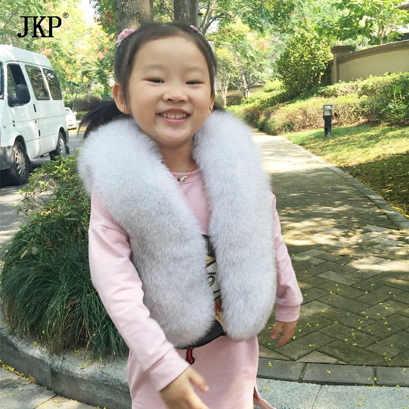 2017 Winter 100% Kids natural Fox Fur Vest Warm Children Fox Fur Vests for Fashion Baby Girls Jacket Outerwear