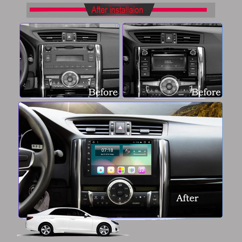 Top touch screen 9 inch Android Multimedia Player Radio For Toyota Reiz 2010 2011 2012 2013 GPS navigation head unit wifi bluetooth 11