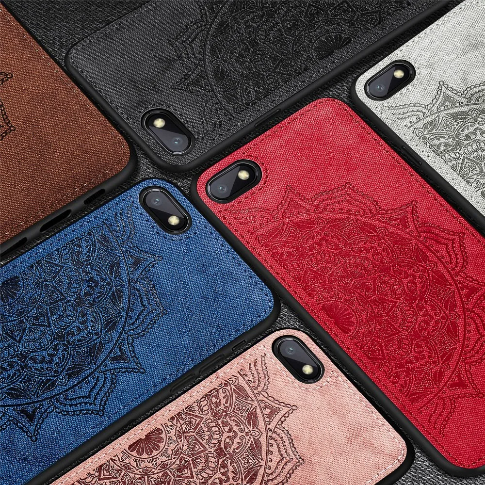 

For Xiaomi Redmi 6a Case Silicone Edge Fabric Cloth Shockproof Cases on Redmi 6A bumper Hongmi 6a 5.45''coque fundas housing