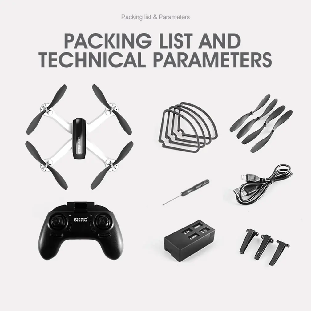 

Sh7 Air Drone Remote Control Aircraft Wifi Real-Time Image Transmission Quad Axis Gesture Photographing Smart Follow