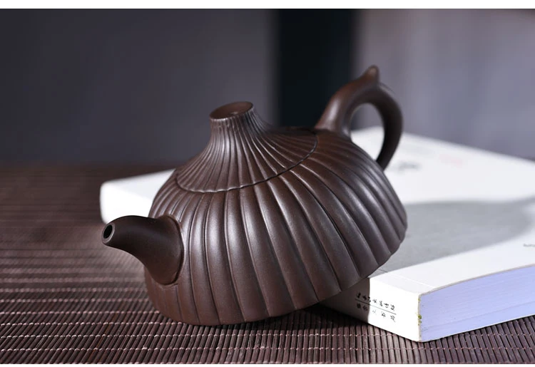200cc фиолетовые глиняные чайники Аутентичные для китайского кунг-фу zisha зонтик заварочный чайник ручной работы чайник набор для чая для подарка с безопасной упаковкой