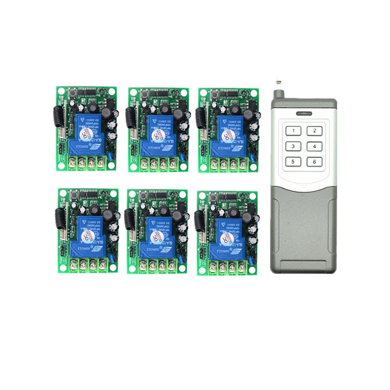 

Smart Home AC85V- 250V 110V 220V 2000W RF Wireless Remote Control Switch System For Light ,door,windows