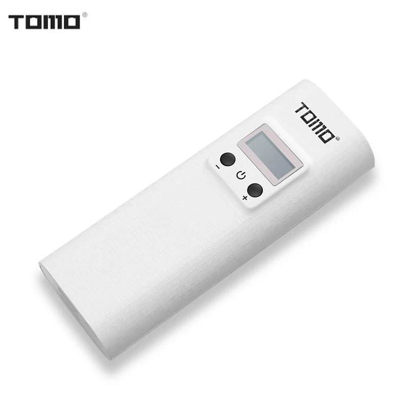 TOMO Smart power charger фонарик Функция power Bank чехол 2x18650 зарядное устройство портативное зарядное устройство для телефона зарядное устройство - Цвет: White