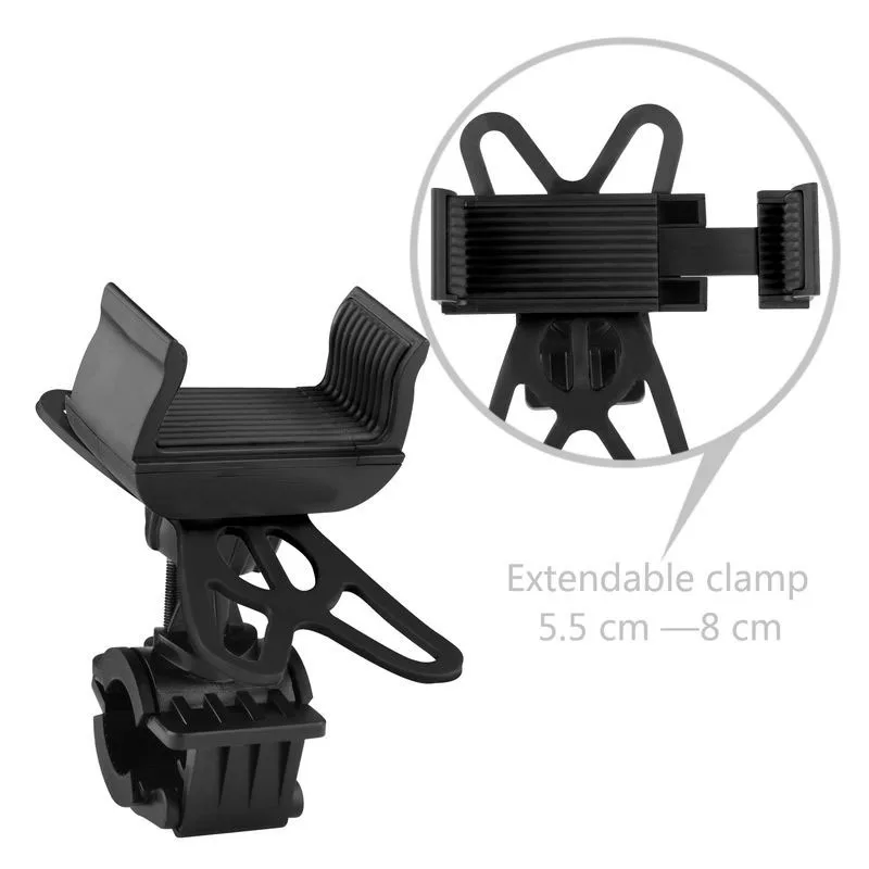  Bike Halter 360 Drehbare Einstellbare Universal Telefon Halter Fahrrad Halterung für Handy GPS