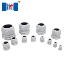 4 шт/L IP68 M63 серый Пластик PP нейлон сжатия Водонепроницаемый разъем кабельные вводы