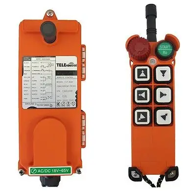 

Kit 1 Speed 3 Motions 1 Transmitter Hoist Crane Truck Radio Remote 65-440VAC