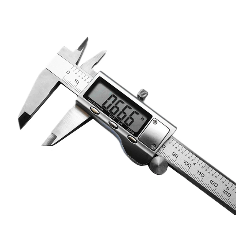 FGHGF 0-6 дюймов инструмент суппорт Pachymeter нержавеющая сталь электронные цифровые Штангенциркули точность Метрическая беседа pachometer