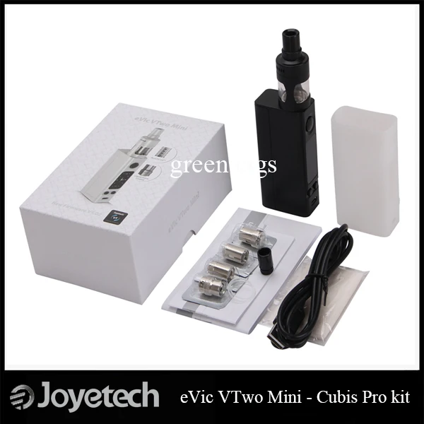 Original Joyetech eVic VTwo Mini with Cubis Pro Kit Upgradeable eVic VTC Mini Mod Cubis Pro Atomizer Electronic Cigarettes