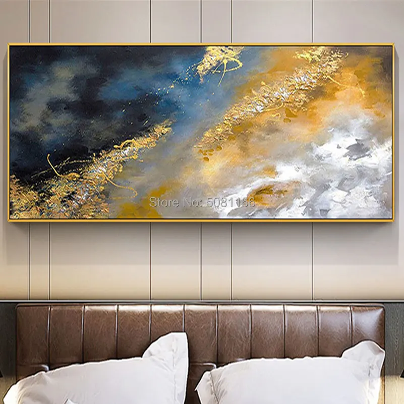 

hand painted modern abstract oil painting on canvas Cosmic nebula wall art canvas picture large wall painting for living room