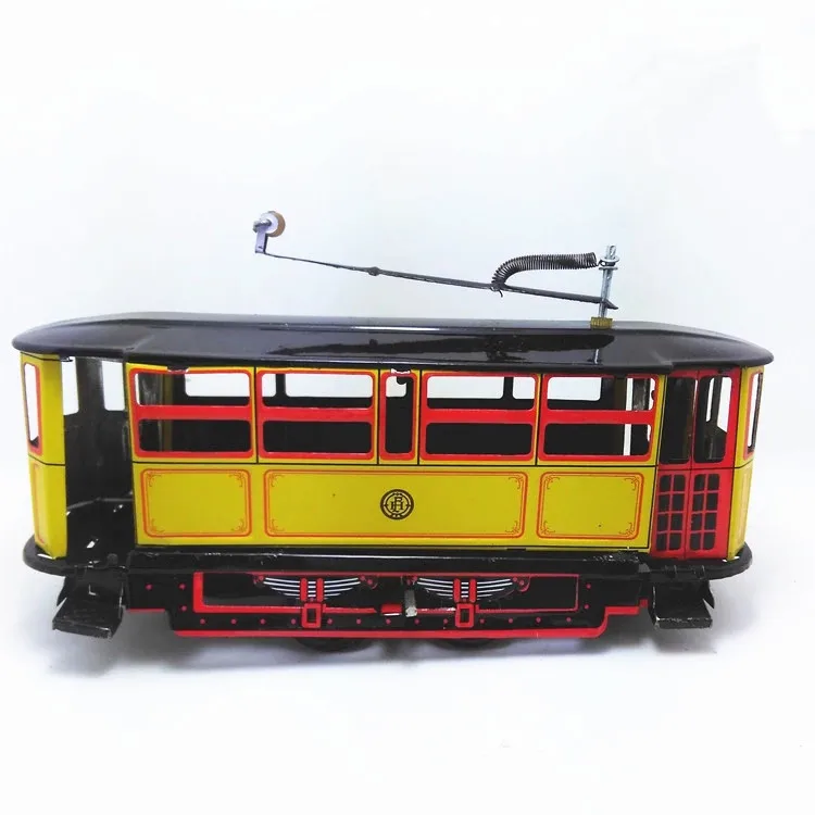 New Durable Kid Toys Vintage Tram Trolley Street Car Tin Toy