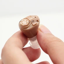 Горячая слуховой аппарат K-82 в ухо регулируемое слуховое устройство звук голосовой усилитель мини карманный Аудио Телефон