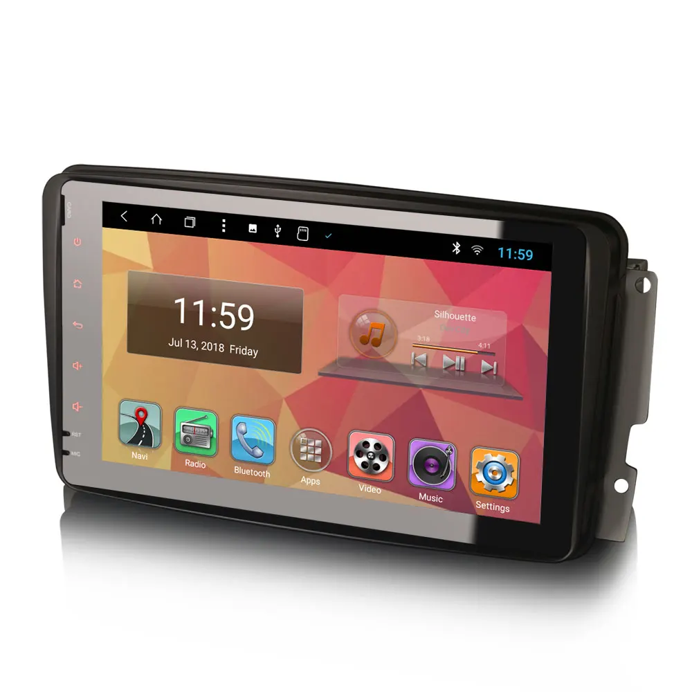 Clearance 8" Android 8.1 OS Car Multimedia Navigation GPS Radio for Mercedes-Benz C-Class W203 S203 2000-2005 & G-Class W463 1998-2006 3