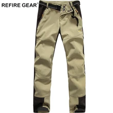 ReFire gear зимние толстые флисовые уличные спортивные Легинсы женские теплые водонепроницаемые альпинистские брюки для похода ветровка мягкие брюки оболочки