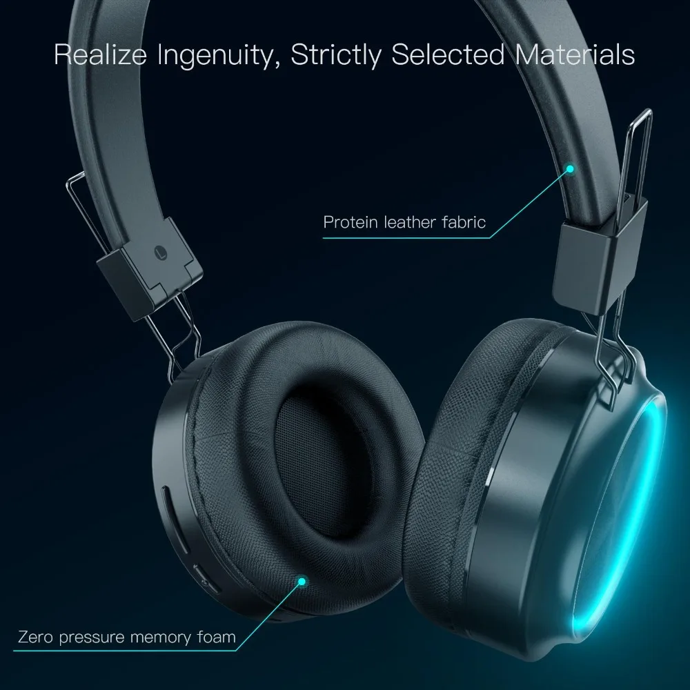 JAKCOM BH3 Bluetooth наушники 7 видов цветов Светящиеся с поддержкой микрофона TF карта для
