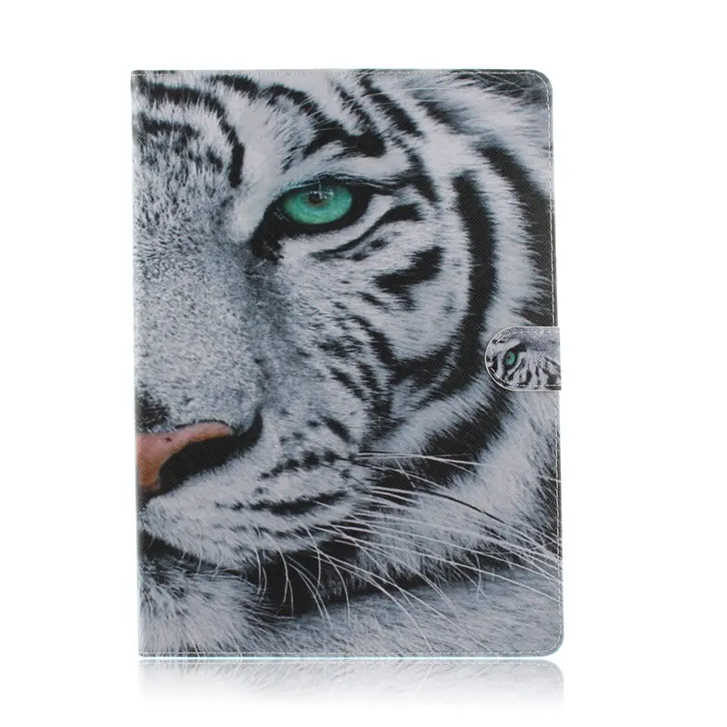 3D Рисунок льва из искусственной кожи чехол для samsung Galaxy Tab A A6 10,1 T580 T585 T580N SM-T580 чехол для планшета с отделениями для карт+ пленка+ ручка - Цвет: BLH