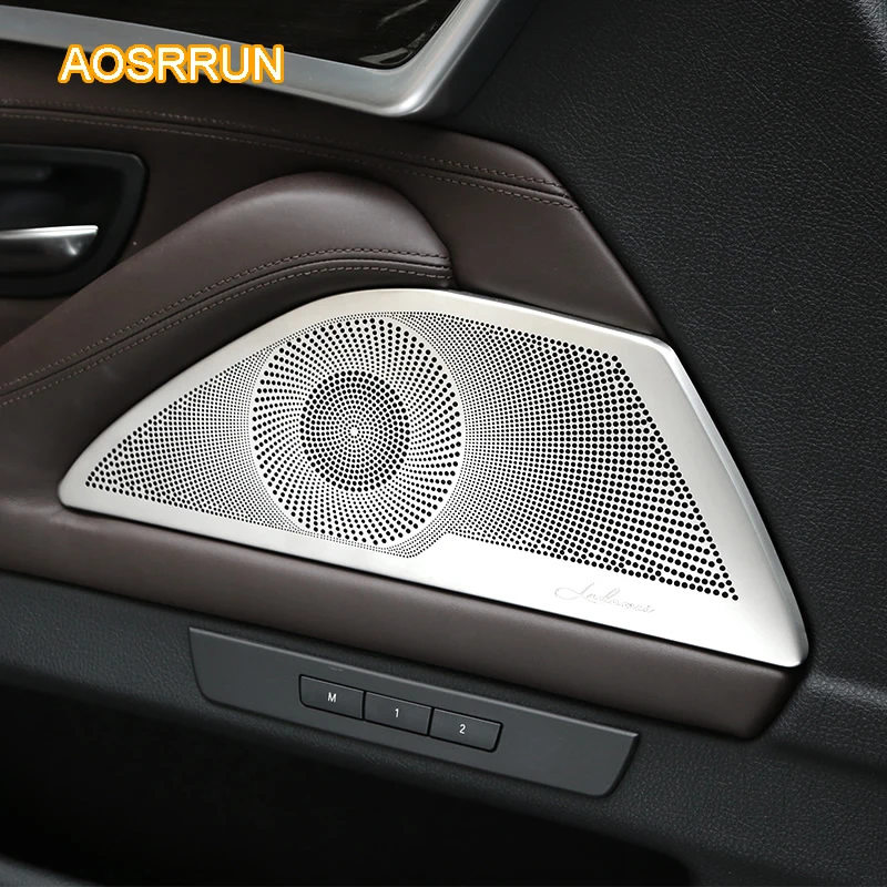 AOSRRUN двери автомобиля аудио крышка громкоговорители автомобильные аксессуары из нержавеющей стали для BMW F10 520i 525i 528i 2011 2012 2013