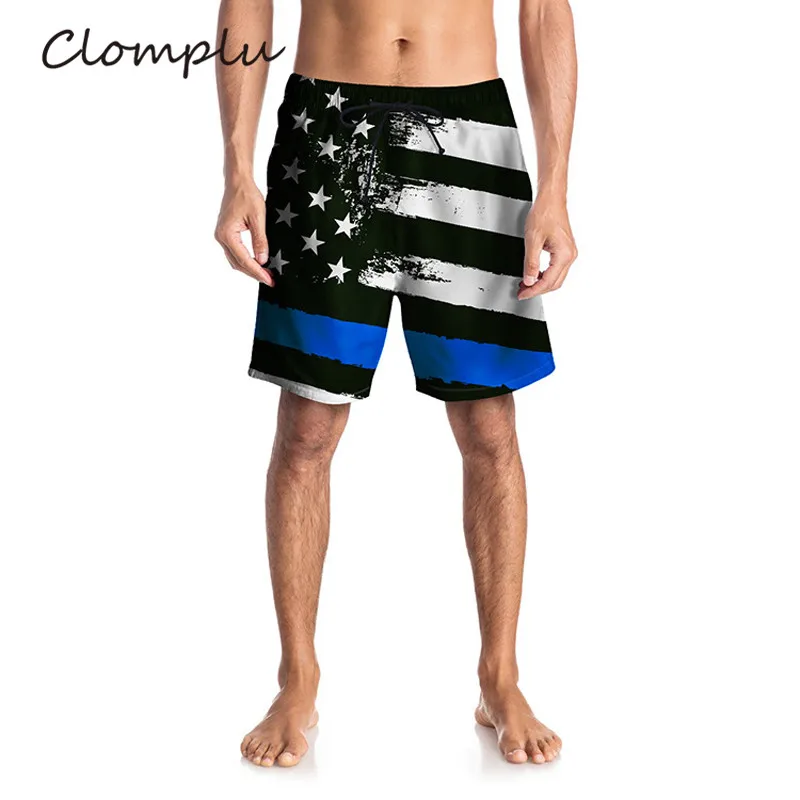 Clomplu USA Shorts Men Waterproof American Flag Print Shorts Male Beach Swimming Surfing Swim Wear with Pocket Summer Shorts Clomplu USA Shorts Men Waterproof American Flag Print Shorts Male Beach Swimming Surfing Swim Wear with Pocket Summer Shorts